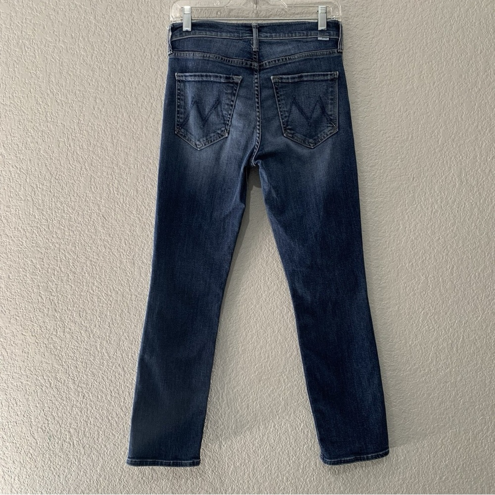 MOTHER Jeans Womens 26 Dazzler Mid Rise Ankle On The Edge Dark Wash Straight Leg - Picture 2 of 7